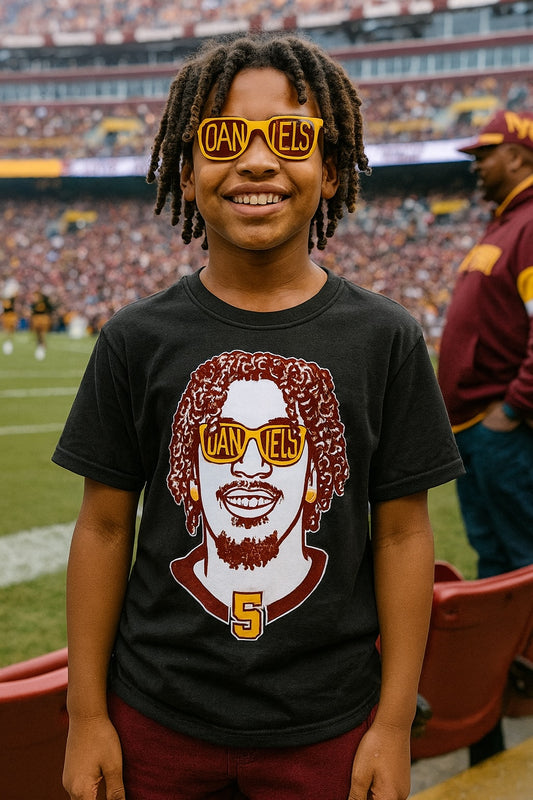 Jayden Daniels "Shades" Graphic Tee | Washington Football Fan Shirt
