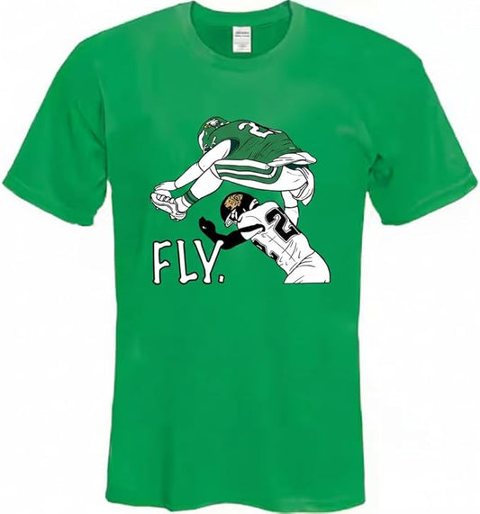 Saquon Barkley Eagles "FLY" Hurdle T-Shirt | Philadelphia Football Tee
