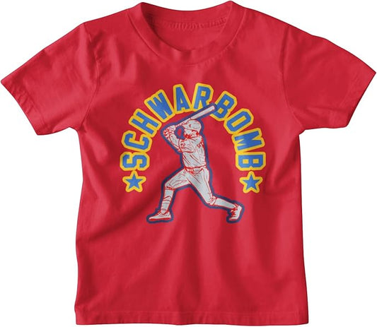 Kyle Schwarber "Schwarbomb" Retro T-Shirt | Philadelphia Phillies Baseball Tee