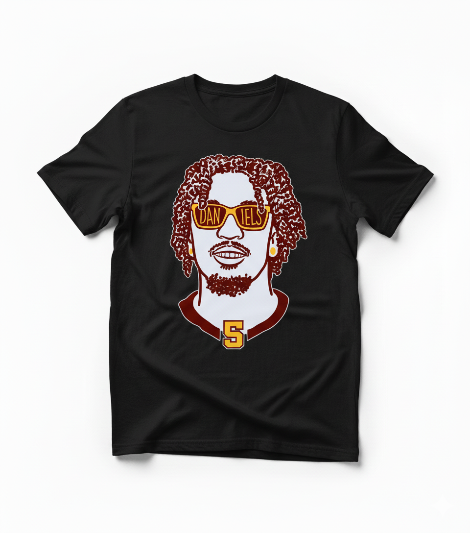 Jayden Daniels "Shades" Graphic Tee | Washington Football Fan Shirt