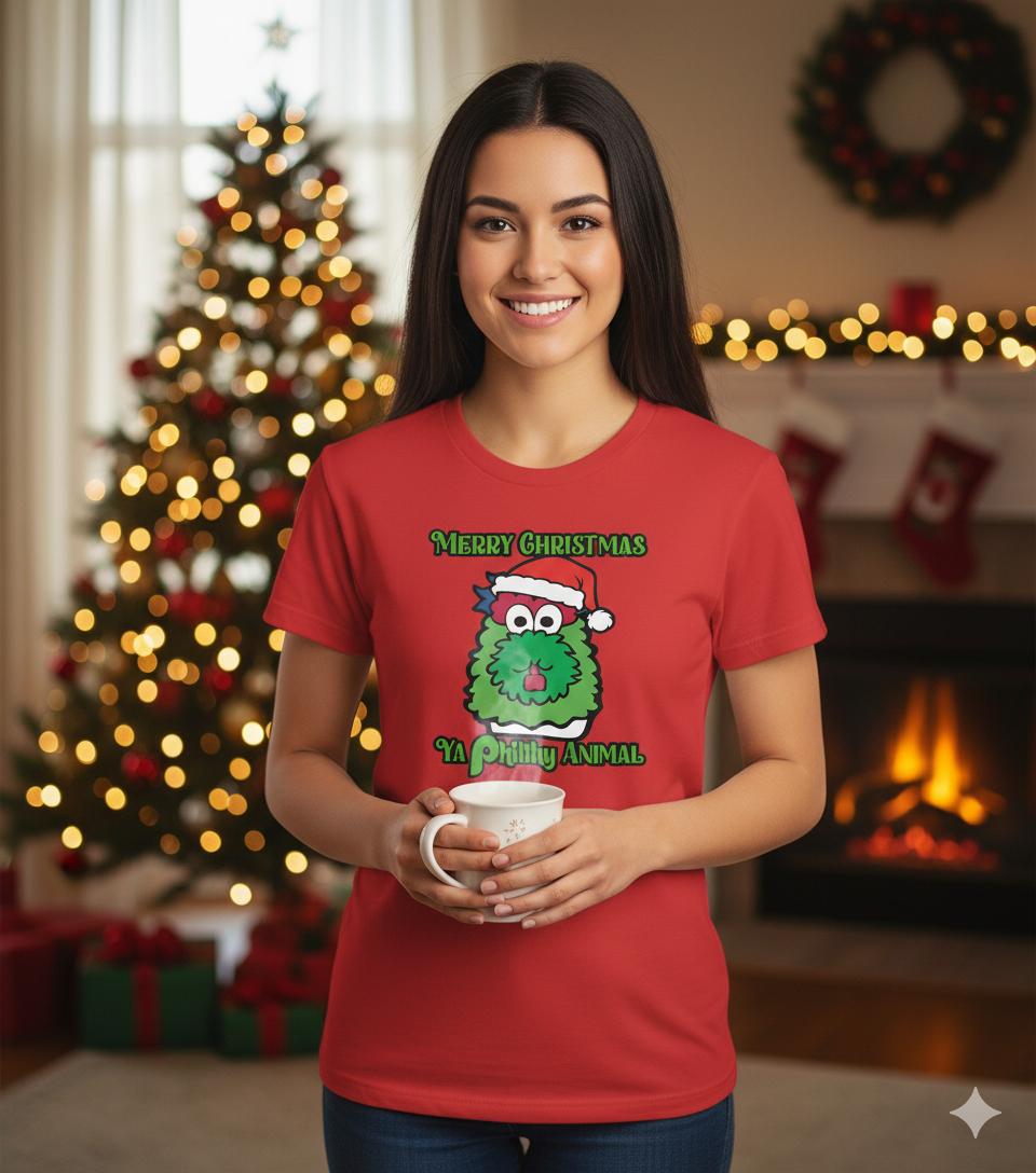 Merry Christmas Ya Filthy Animal Phillies Phanatic Holiday T-Shirt