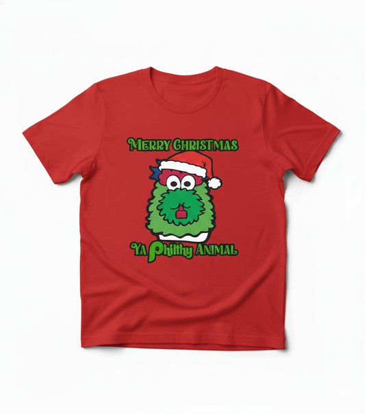 Merry Christmas Ya Filthy Animal Phillies Phanatic Holiday T-Shirt
